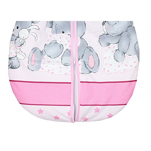 Babyschlafsack ohne Ärmel Kinderschlafsack Wattierter Baby Schlafsack Eulen Giraffe Elefanten - 3