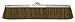 Produktbild Weiler Vortec Pro 252 Push Broom Head - Brown Polypropylene Coarse 3 in Bristle - 24 in Block - 25295 [PRICE is per EACH] by Weiler