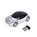 Produktbild LANDFOX 2.4GHz Auto Geformt  1200DPI Kabellos Optische Maus USB Scroll Mäuse für Tablet Laptop (Silber)