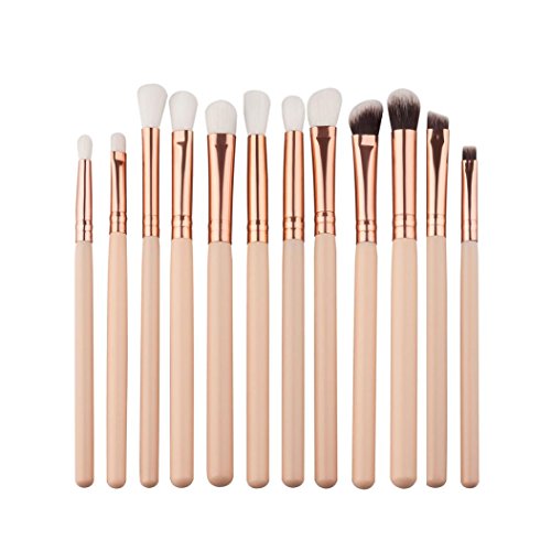 Jamicy® 12Pcs setzt Mini kosmetische Augenbraue Lidschatten Pinsel Make-up Pinsel Kits Tools - 2