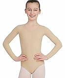Mädchen Baumwolle dehnbar Trikot / Body Qualität Rundhals Langarm-Tanz / Gymnastik / Ballett