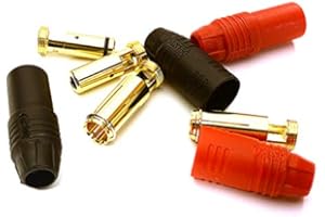 Integy RC Model Precision-Crafted Amass AS150 7mm Gold-Plated Anti Spark Power Connector