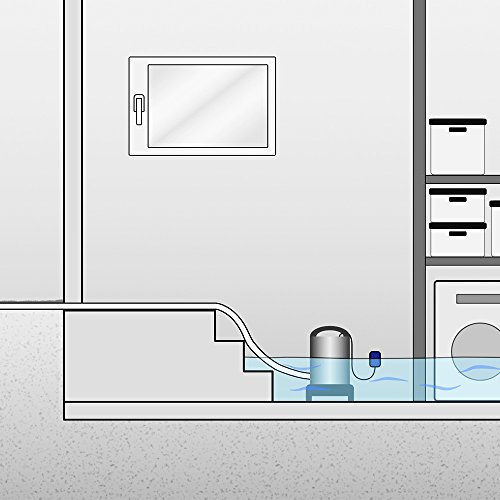 Tauchpumpe Schmutzwasserpumpe 11.500 L/Std Teichpumpe Pumpe Gartenpumpe Wasserpumpe Zisterne - 6