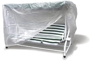 DEGAMO Abdeckhaube für Hollywoodschaukel 250x150x160cm, PE transparent