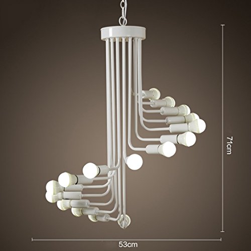 Preisvergleich Produktbild Loft Retro Kronleuchter Einfache industrielle Wind Spindeltreppe Kronleuchter - E14 (Farbe: 3)