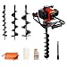 Produktbild Erdbohrer Benzin für Zäune Locher 52 cc + 3 Bits Bohrer + andere