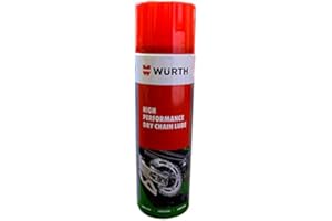 JCKEL WURTH HIGH PERFORMANCE DRY CHAIN LUBE 500ML ** MAINLAND UK ONLY AS SENT BY COURIER.