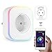 Produktbild ERICN Wifi Steckdose,Smarte Steckdose Smart Home,Timer, Intelligente WLAN Steckdose, APP Steuerung für IOS und Android, WI-FI Smart Socket, mobile Steuerung Zeitschaltuhr (Weiß mit Licht)