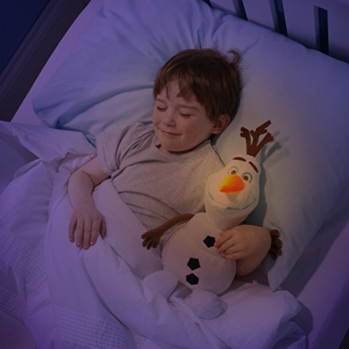 2 in 1 XL Die Eiskönigin Olaf Nachtlicht + Plüschfigur Nachttischlampe Frozen Anna Elsa Sven - 3