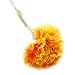 Produktbild Hilai 5 Packs Kunststoff künstliche Carnation dekorative Blumen für Hochzeit Startseite DIY Dekor-Gelb