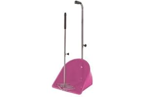 Perry Equestrian Muck Grabber with Retractable Handles, Pink