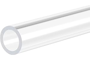 SOURCING MAP QUARKZMAN PVC Transparent Rohr, Innendurchmesser 12mm Durchmesser 16mm LÄNGE 305mm Acryl Kunststoffrohr für Lampenbau, Stehlampen, Möbel