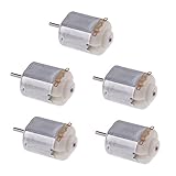 elektromotor autobatterie Farbe silber D DOLITY 5 Stk. Mini Miniatur Motor Rüttelmotor Kleiner Elektromotor für DIY Auto Boot Modellbau