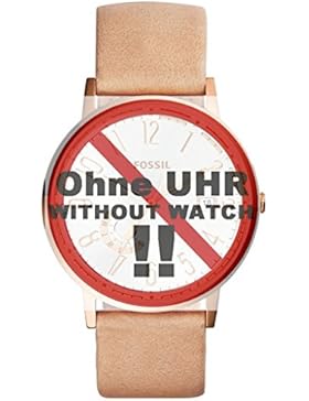 Fossil Uhrband Wechselarmband LB-ES3751 Original Ersatzband ES 3751 Uhrenarmband Leder 20 mm Beige