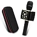 Produktbild Bluetooth Karaoke Mikrofon, hmovie tragbare drahtlose Mikrofon mit 2200mAh Batterie und Bluetooth Lautsprecher für Erwachsene und Kinder für Sprach- und Gesangsaufnahmen, kompatibel mit IPhone, IPod, Android /IOS, PC oder Alle Smartphone