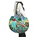 Produktbild Tribe Azure Floral Bestickt Blau Schulter Tote-Bag Tasche Boho Gypsy Hippie Baumwolle Leicht Geräumig Süß Bunt Schule Laptop Bücher Groß Langlebig Individuell Handgearbeitet