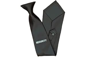 SECURITY INSIGNIA & ACCOUTREMENTS - UK Black Security Clip On Tie for Professional Officers