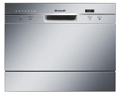 Brandt DFC6519S Autonome 6places A+ lave-vaisselle - lave-vaisselles (Autonome, Argent, Full size (60 cm), Argent, LED, 6 places)
