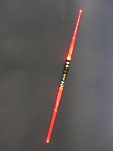 Extending Double Ended Laser light sword/saber LED light up &amp; sounds motion sensor battle clash sounds (Blasts) … (RED)