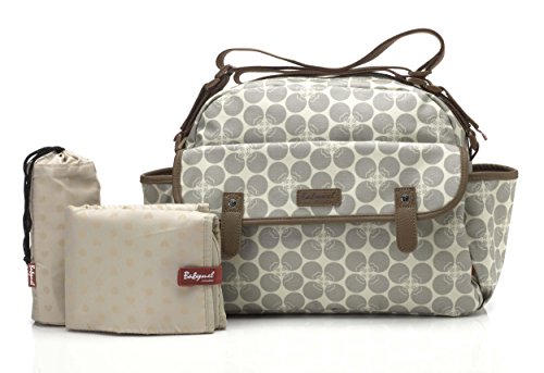 Preisvergleich Produktbild Babymel BM9205 Molly Floral Dot graue Wickeltasche