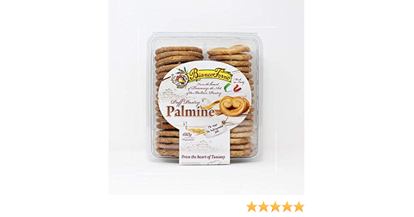 Bianco Forno Puff Pastry Palmine Italian Tuscany Contain 34 Pastries, 480 g  : Amazon.co.uk: Grocery