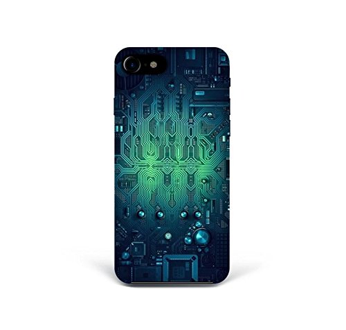 For iPhone 7 plus + iPhone 8 plus + Phone Back Case Hard Cover Custom Personalised Trendy Style Present Modern Design Protective Plastic UK Brand Appfix Mother board IT geek pc computer parts men boy