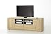 Produktbild Dreams4Home TV-Lowboard 'Pag I' - Schrank, Kommode, Konsole, Sideboard, Phono Möbel, TV-Schrank, TV-Tisch, Aufbewahrung, TV-kommode, B/H/T: 190 x 64 x 44 cm, in Eiche Bianco, massiv, geölt