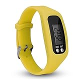 FAVOLOOK Fitness Tracker, Armbanduhr, Betrieb, mit Schrittzähler, Kalorien und Schritte Zählen, gelb