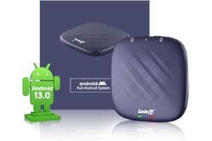 CarlinKit 2024 Android 13 Carplay AIBOX: Adaptador inalámbrico Carplay/Android para Coche CarPlay con Cable OEM/8 GB + 128 GB/Compatible con Youtube/Netflix/Disney + Snapdragon QCM 6125