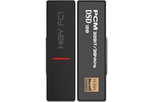 HiBy FC1- Portable Headphone Amplifier with High Audio Quality for iOS Android Smartphones Computers-Black