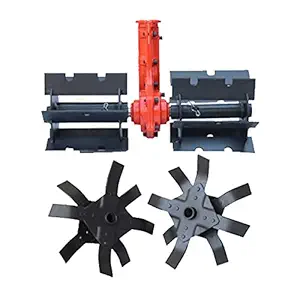 Kishan Best Combo Tiller Weeder Blades with 28mm Gear Set Attachments for Brush Cutter