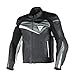 Produktbild Dainese Veloster Motorradlederjacke, Farbe schwarz-anthrazit-weiss, Größe 52