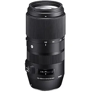 Sigma 729955 100-400mm f/5-6.3 DG OS HSM Contemporary Lens for Nikon DSLR (Black)