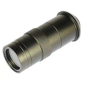 C-Mount Camera Lens 100x Microscope Zoom Lens Magnify Micro Objects and PCB Repair