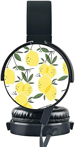 Watercolor Pear Art Headset, [KOSUNG] Customized Headphones with Soft Earmuffs Hands-free Phone Calls Ideal For iPhone X, iPhone 8, iPhone 8 Plus, Samsung Galaxy Note 8, Samsung Galaxy S8/S8 Plus etc.