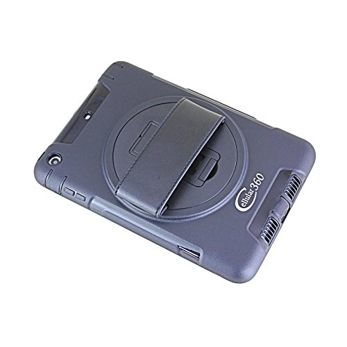 Apple iPad Mini / iPad Mini 2 / iPad Mini 3 Hülle, schmutz- und stoßfest, 360 drehbare Handschlaufe mit integriertem Standfuß (Handheld-Schwarz) - 4