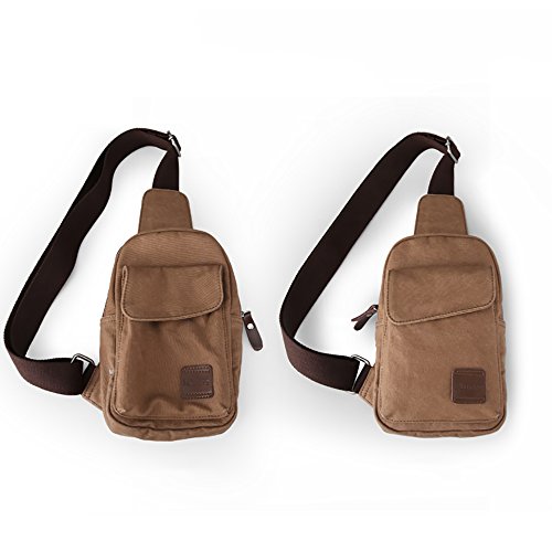 Anjcd Segeltuch-Mann-Kasten-Satz-Bewegungs-Kurier-Beutel-Freizeit-Schulter-Beutel-kleiner Rucksack 5#