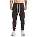 Produktbild Cargohose Herren Jogginghose Jogger Chino-Hose Stretch Fitness Hose Trainingshose Fitnesshose Laufhose Pants Chinohose Trainingshose Sweatpant Fitnesshose Männer Loose Hose Fitness Hose LMMVP (M, Schwarz)