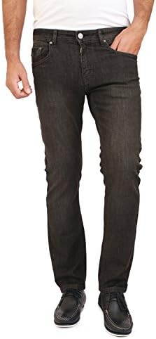 Ticket Jeans Men’s TJ 105 Slim Straight Fit Designer Stretch Jeans