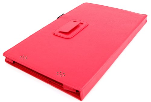 DURAGADGET maßgefertigte PU-Lederschutzhülle für das ARCHOS 101 NEON 10.1 Zoll Tablet PC – ROT - 6