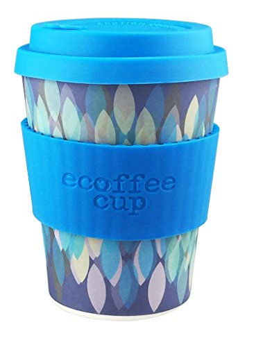 Umweltfreundlicher Bambusbecher ecoffee Sakura Blus 355 ml, coffee to go becher
