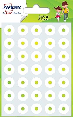 Avery Sachet de 245 Oeillets de Renforcement - Ø13mm - Blanc (OEIL245)