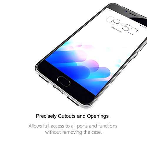 Meizu M3 Note Funda   TUTUWEN Transparente Silicona TPU de Flexibilidad Carcasa Case Bumper Ultra Delgado Espalda Case Cover para Meizu M3 Note 5 5    Meizu Blue Charm Note3 5 5 