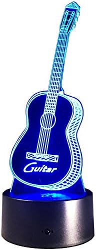 InnoWill Guitar LED Bedside Lamp Home Illuminated Night Light