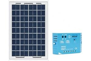 Ohm-Easy Kit Panneau Solaire polycristallin 10W 12V et régulateur 5A