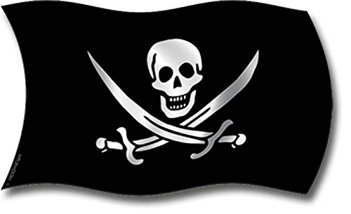 Magnettafel Piratenschiff – Fantastische Design Metall Magnetpinnwand 60×40 cm – Memoboard Pinnwand mit Motiv: Karibik Seeräuber Schiff – inkl. 8 Magnete für Magnetwand: Pirat Flagge Karte Schatzkiste Weinfass Kanone Totenköpfe – Original GUMA Magneticum® - 4