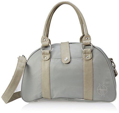 Preisvergleich Produktbild LÄSSIG Baby Wickeltasche Babytasche Stylische Tasche inkl. Wickelzubehör / Glam Shoulder Bag light grey