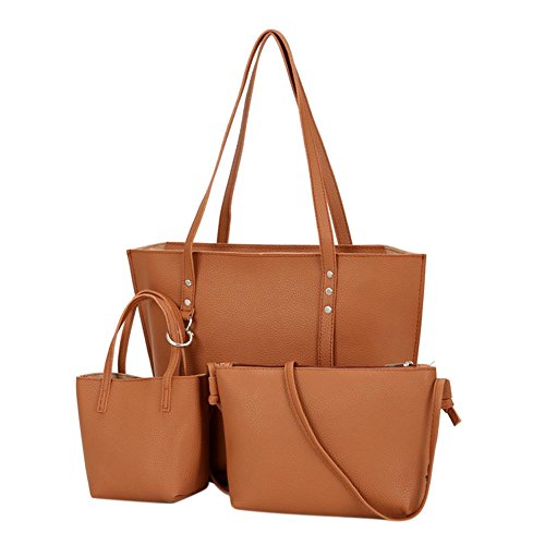 YHe - Bolso de tela de Otra Piel para mujer Marrón marrón