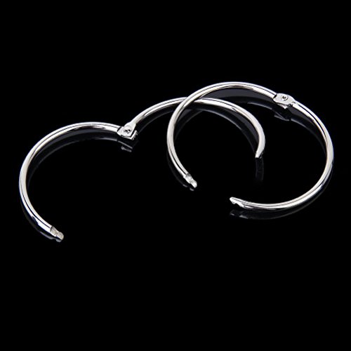 ULTNICE 10 Stück 65 mm Buchringe Heftring für Alben Loseblatt - 7