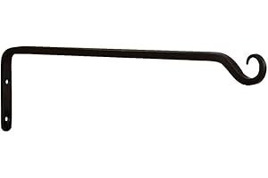 Achla Designs Gerader Haken TSH-10, 38,10 cm - Schwarz